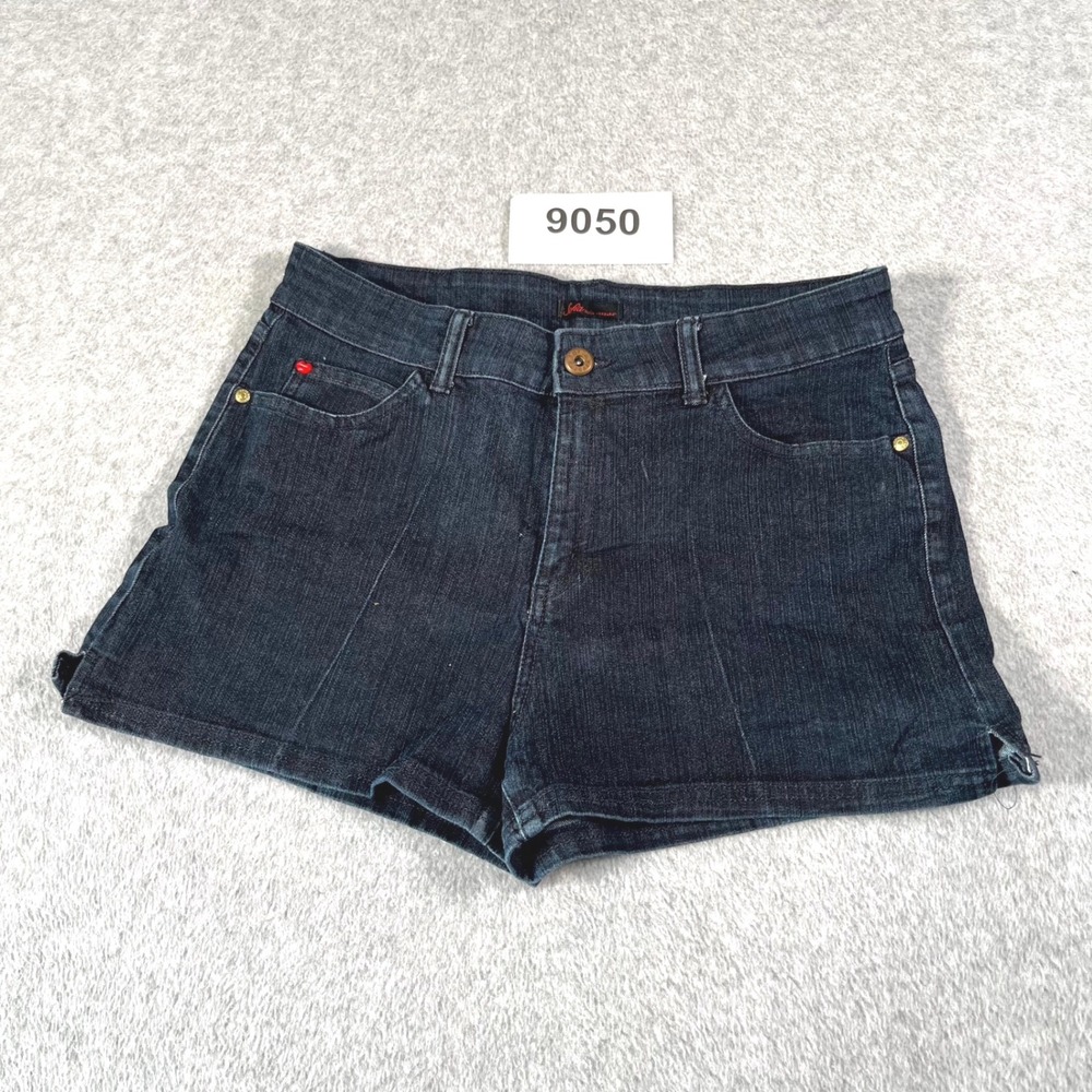 Sofia by Sofia Vergara Shorts Womens 12 Blue Denim Cotton Stretch Indigo Wash